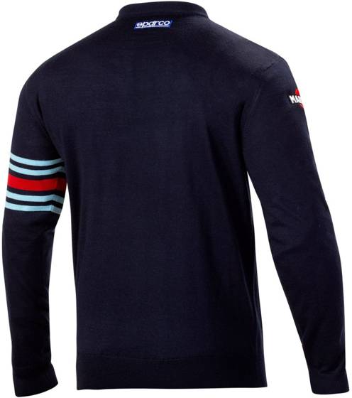 Wool Sweater Sparco Martini Racing navy