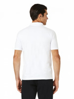 Mens polo shirt Lamborghini Stretch Piquet PREMIUM white