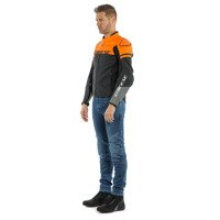 Motorcycle Jacket DAINESE AGILE black/orange