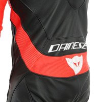 Motorcycle Leather Suit DAINESE ASSEN 2 1 PC. PERF. black/red