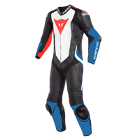 Motorcycle Leather Suit DAINESE LAGUNA SECA 4 PERFORATED black/blue