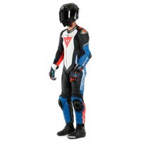 Motorcycle Leather Suit DAINESE LAGUNA SECA 4 PERFORATED black/blue