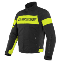 Motorcycle Textil Jacket DAINESE SAETTA D-DRY black/yellow