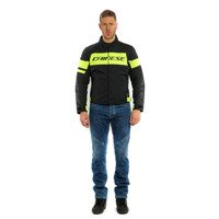 Motorcycle Textil Jacket DAINESE SAETTA D-DRY black/yellow