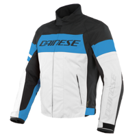 Motorcycle Textil Jacket DAINESE SAETTA D-DRY white/blue