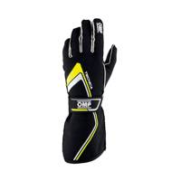 OMP Racing Race & Kart Gloves TECNICA (FIA Approved) IB/772 black fluo