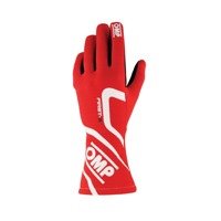 OMP Racing Race Rally Auto Kart Gloves FIRST-S (FIA Approved) red