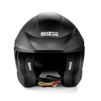 Open Face Sparco Flux RJ Helmet (FIA Approved) black