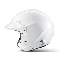 Open Face Sparco Flux RJ Helmet (FIA Approved) white