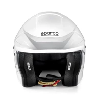 Open Face Sparco Flux RJ Helmet (FIA Approved) white