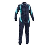 Racing Race Rally LADY Suit OMP Racing FIRST ELLE (FIA Approved) black cyan