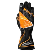 Sparco Karting Kart Auto Racing Gloves K-Attack black orange