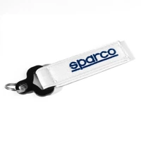 Sparco Martini Racing Leather Key Fob white