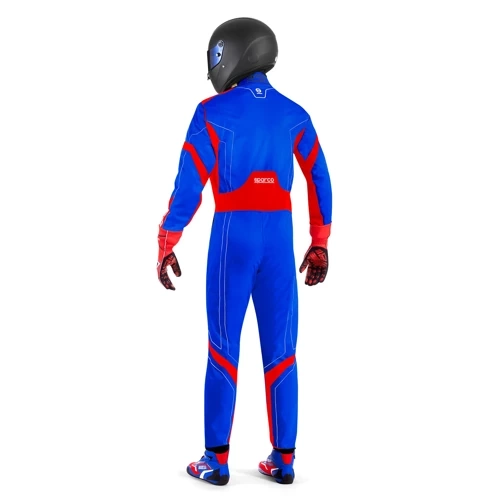 Sparco Thunder Advanced Kart Karting Auto Racing Suit blue red