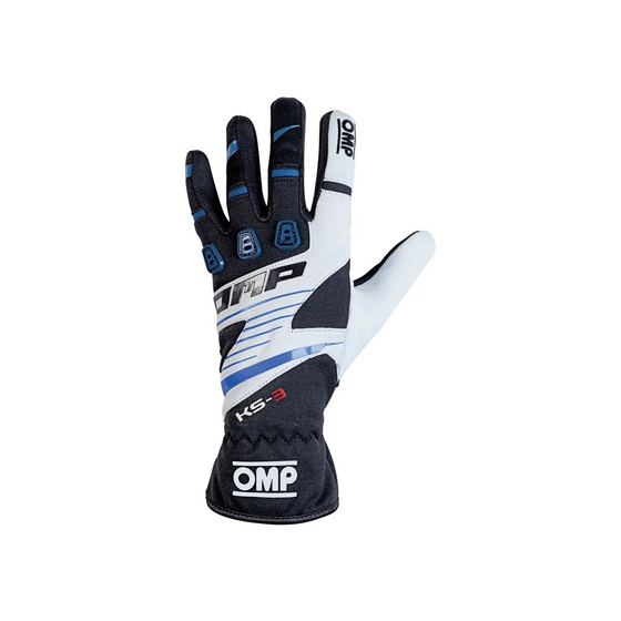 OMP Racing Karting Gloves KS-3 MY19 black/blue