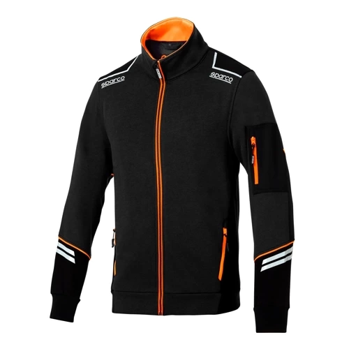 Sparco Tech Full Zip Jacket (Teamwork) black orange