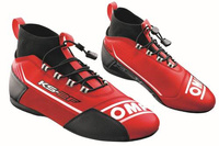 OMP Racing KS-2F Karting Kart Shoes boots red