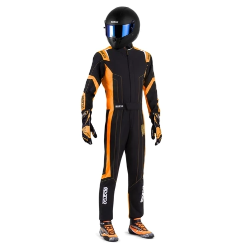 Sparco Thunder Advanced Kart Karting Auto Racing Suit black orange