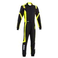 Sparco Thunder Advanced Kart Karting Auto Racing Suit black yellow
