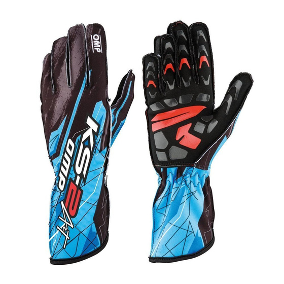 OMP Racing Karting Racing Gloves KS-2 ART blue