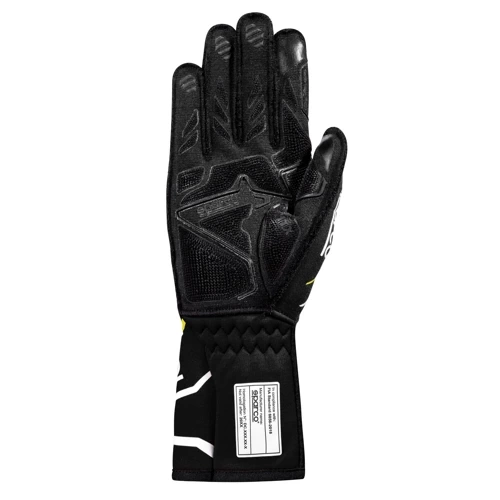 Sparco Tide + Race Kart Gloves (FIA) black yellow