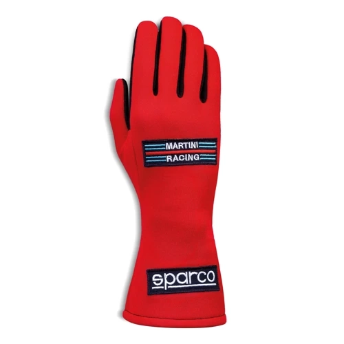 Sparco Martini Land Classic Race Kart Gloves (FIA & SFI) red