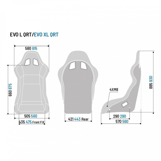 Sparco EVO XL QRT Rally Racing Race Seat (FIA Approved)