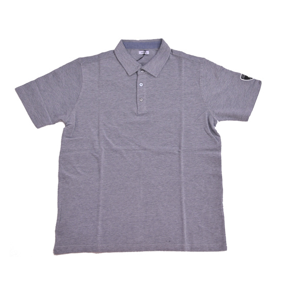 Mens polo shirt Lamborghini Stretch Piquet PREMIUM gray