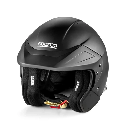 Open Face Sparco Flux RJ Helmet (FIA Approved) black