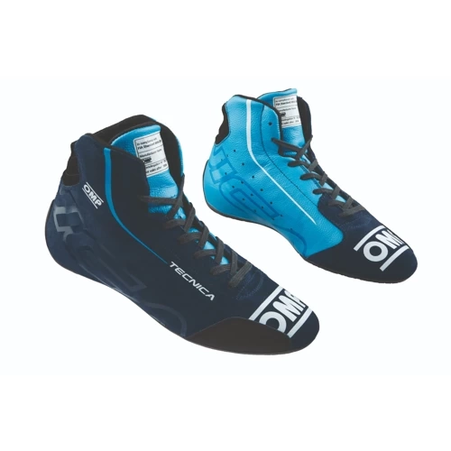 Rally Race Racing Shoes OMP Tecnica boots (FIA) blue