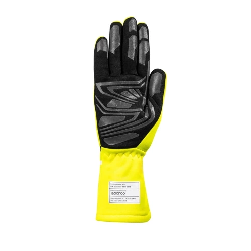 Sparco Land + Race Kart Gloves (FIA & SFI) yellow