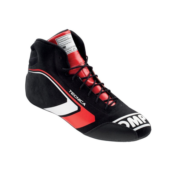 Rally Race Racing Shoes OMP TECNICA SHOES (FIA Approved) black red