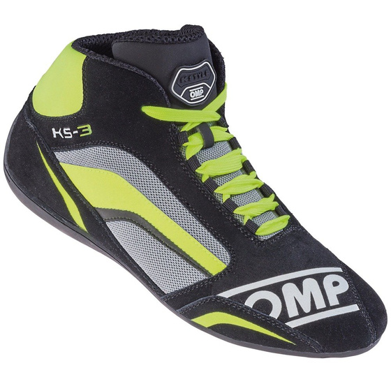 OMP Racing KS-3 Karting Kart Shoes black-fluo