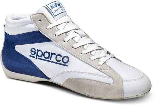 Sparco Teamline Auto Shoes Boots S-Drive MID white blue