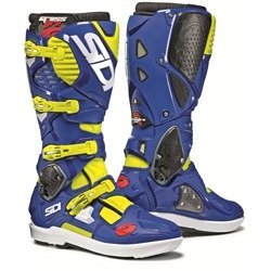 Buty motocyklowe enduro SIDI CROSSFIRE 3 SRS niebiesko/fluo