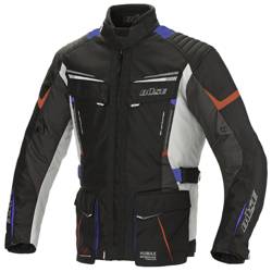 Kurtka motocyklowa BUSE Lago Pro szaro/niebieska/czerwona 3XL