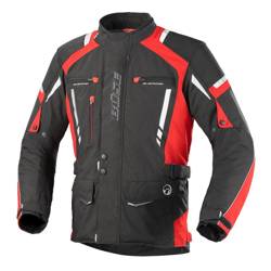 Kurtka motocyklowa BUSE Torino Pro czarno-czerwona 3XL