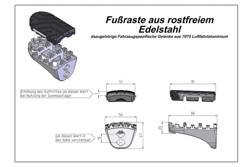 PODNÓŻKI ION SW-MOTECH HONDA XRV 650/750 (87-03) XL600V (87-99) CRF1000L, SILVER