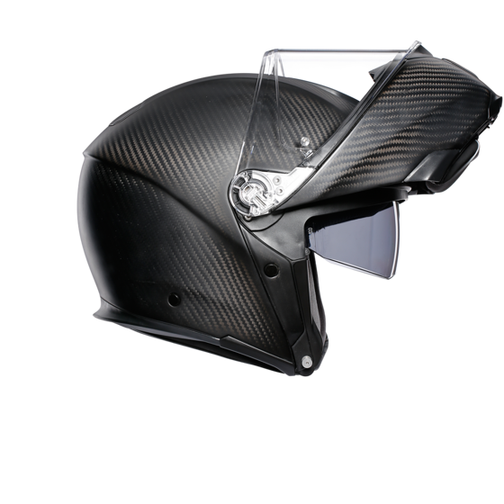 Kask motocyklowy szczękowy AGV SPORTMODULAR E05 SOLID PLK GLOSSY CARBON