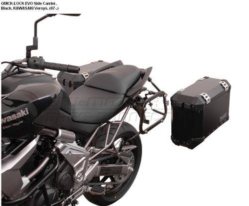 STELAŻ EVO NA KUFRY BOCZNE SW-MOTECH KAWASAKI VERSYS 650 (07-14), BLACK