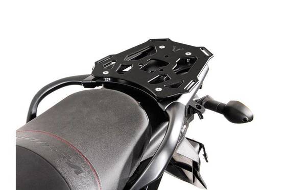 STELAŻ POD PŁYTĘ MONTAŻOWĄ KUFRA ALU-RACK SW-MOTECH SUZUKI DL650/V-STROM 650 XT (11-16), BLACK