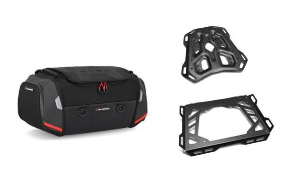 ZESTAW TORBA TYLNA I STELAŻ SW-MOTECH RACKPACK KTM 1290 SUPER DUKE GT (16-) BLACK/GREY 42L