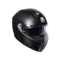 Kask motocyklowy szczękowy AGV SPORTMODULAR E05 SOLID PLK GLOSSY CARBON