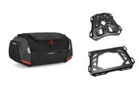 ZESTAW TORBA TYLNA I STELAŻ SW-MOTECH RACKPACK BMW R1200 R/RS (14-18), R1250 (18-) BLACK/GREY 42L